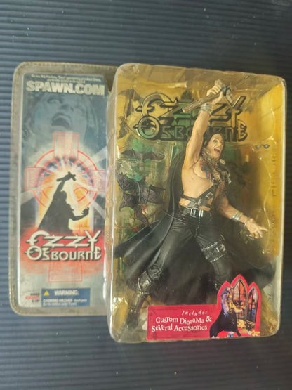 Ozzy Osbourne Diorama Action Figure 2003  Toys Factory Sealed Rare Collectible Statue Model Slightly Yellow For Hobby Collectors