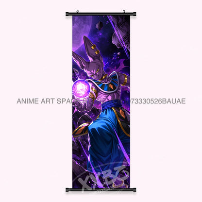 Dragon Ball Anime Wall Artwork Canvas Mural Scrolls Pictures Anime Character Son Goku Hanging Painting Poster Home Decoration