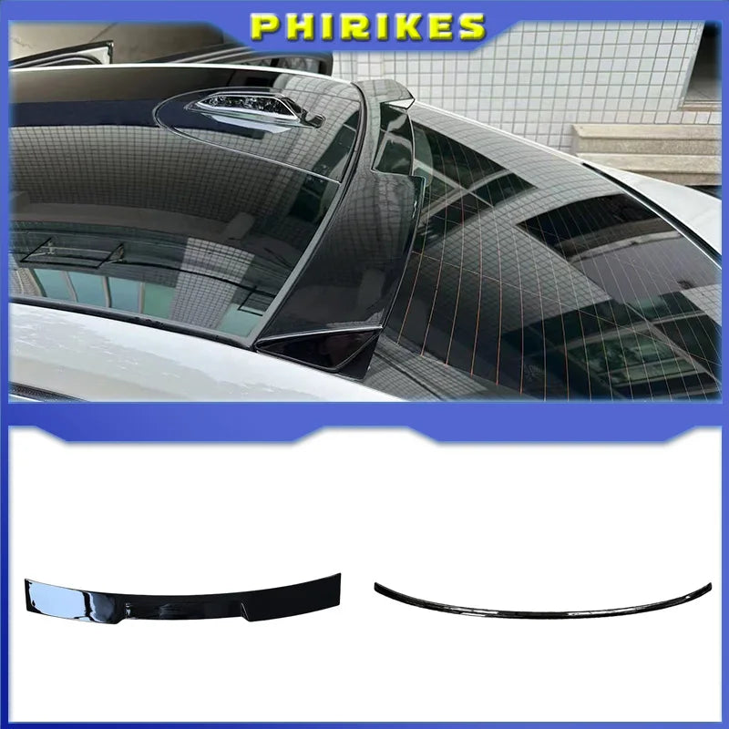 For BMW New 5 Series G60 i5 2024+ 520i 525i 528i 530i 535i MP M4 Style Carbon Glossy Black Rear Trunk Lid Car Roof Spoiler Wing