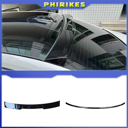 For BMW New 5 Series G60 i5 2024+ 520i 525i 528i 530i 535i MP M4 Style Carbon Glossy Black Rear Trunk Lid Car Roof Spoiler Wing
