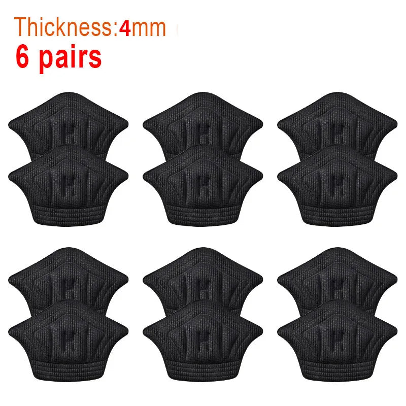 QR 6pairs/12pcs Insoles Patch Heel Pads for Sport Shoes Back Sticker Adjustable Size Antiwear Feet Pad Cushion Insert Insole