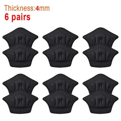 QR 6pairs/12pcs Insoles Patch Heel Pads for Sport Shoes Back Sticker Adjustable Size Antiwear Feet Pad Cushion Insert Insole