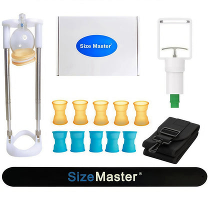 Size Master PMP Glans shape vacuum cup set for male penis physical exercise with adjustable holder and special ruller