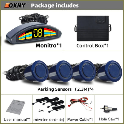 Professional Front Parking Sensor Kit Auto Car Prefix Parktronic Vehicle Assistant System Buzzer Alarm Volume Not Backup Radar