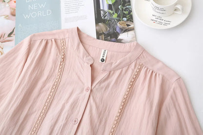 Slimming Short Sleeve Shirt for plus Size Women Stylish French Style Loose Fit Summer Top Single Button Closure Regular Length