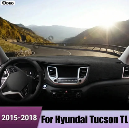 For Hyundai Tucson TL 2015 2016 2017 2018 Car Dashboard Avoid Light Pad Instrument Platform Desk Cover Non-Slip Mat Accessories