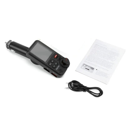 1.8 Inch Car Wireless USB Fast Charger QC3.0 Charging Bluetooth-Compatible Auto Aux Radio Hands Free Car Kit Car Charger Adapter