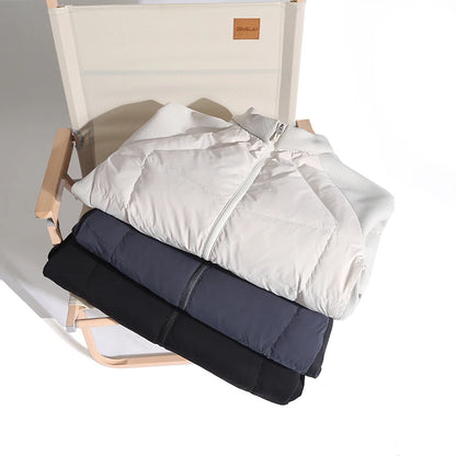 High-quality, Fashionable, Cool, Versatile, Trendy Casual Men's Clothing, Warm Stand-up Collar Short Down Jacket