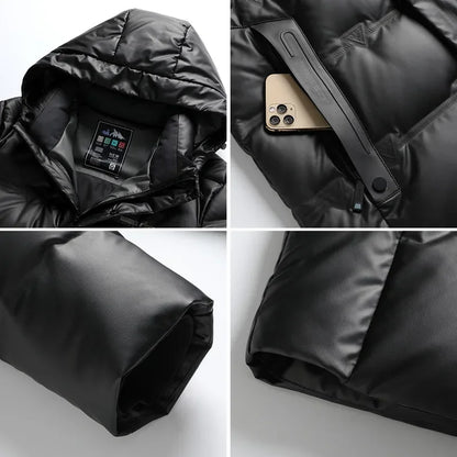 2025 new arrival winter jacket 90% white duck down jackets men,mens long style fashion thicken warm winter down coat,parkas men