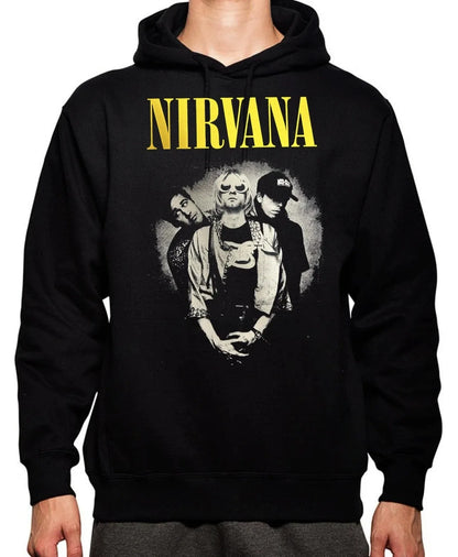 Classic Rock Band Nirvana Kurt Cobain Graphic Print Hoodie Men Women Loose Oversize Sweatshirt Streetwear Harajuku Wind Pullover