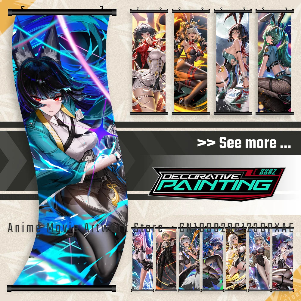 Zenless Zone Zero Game Figures Home Decor Prints Painting Pictures Wall Art HD Kawaii Canvas Poster Bedside Background No Frame