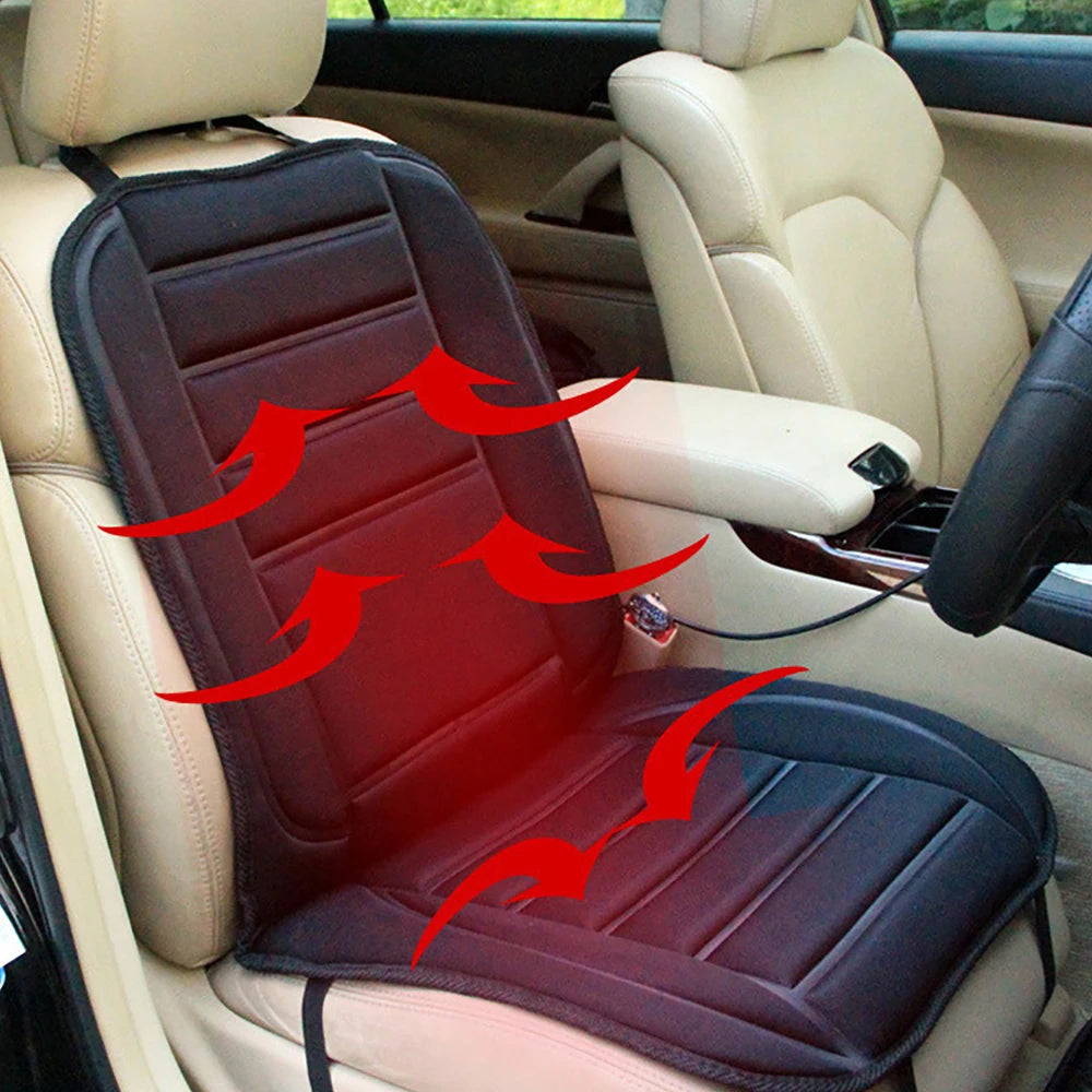 12V Heated Car Seat Cover Universal Car Seat Heater Thicken Car Heated Seat Cushion Warm Seat Protector Electric Cushions