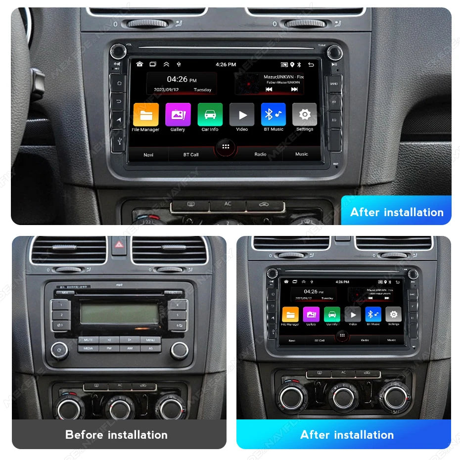 MEKEDE Android Autoradio For Volkswagen Passat b6 b7 golf 5 6 Polo Jetta Skoda Car Radio Multimedia PlayerGPS WiFi RDS Carplay