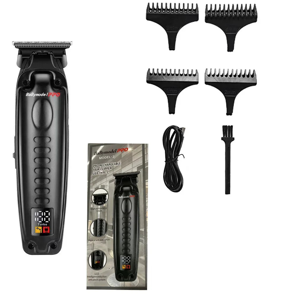 2024 New Babymodel PRO Professional Hair Clipper Trimmer Shaver Set 7500RPM DLC Alloy Blade Professional Hair Trimmer USB Socket
