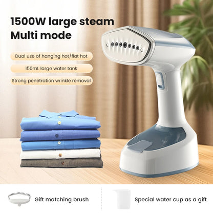 EU Multifunctional 1500W Foldable Handheld Steam Hanging Iron 15 Seconds Fast Preheat Portable Home Small Fabric Clothes Steamer