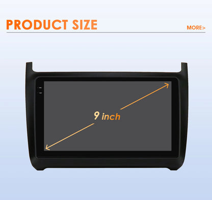 Hizpo 9" Car Radio Carplay for Volkswagen Polo 5 2008 - 2020 Smart Player Wireless Android Auto GPS Navigation BT 6115 WiFi 4G