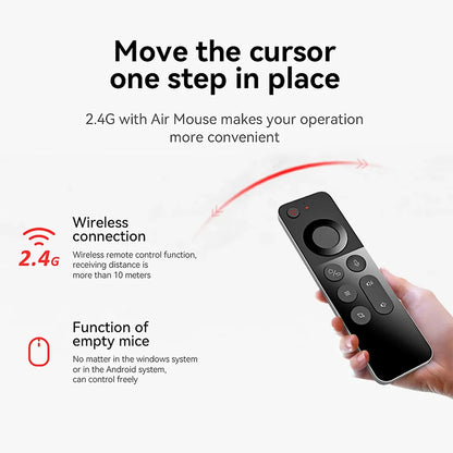 MRSVI W3 Voice Air Mouse Remote Control 2.4G English Arabic Handheld Mini Wireless Keyboard for Android TV BOX/Windows/PC