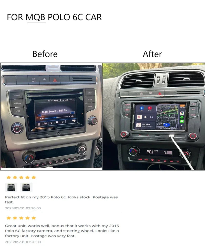 Desay MIB Carplay Car Radio Only For VW MQB POLO 6C 6R Car 6.5 inch Bluetooth Multimedia Player 17G035280