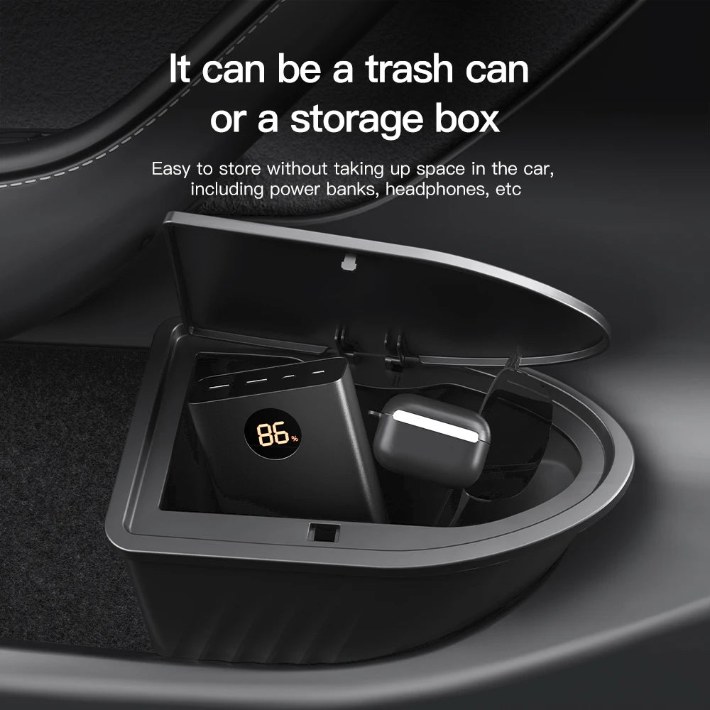 YZ  For Tesla 2025 Model 3 Y Highland Juniper Door Storage Box Tesla Door Trash Can Interior Storage Modification Accessories