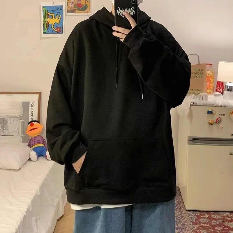 Corduroy Fleece Lined Men's Pants Autumn Winter Style Loose Straight Leg Sports Casual Set Men's Winter Fashion Trousers