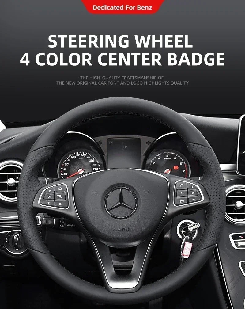 1pcs 52mm 57mm Car Steering Wheel Badge Emblem Sticker Mercedes Benz Amg W204 W205 W212 W213 W221 W177 W246 GLA GLC CLA A AAXXZZ