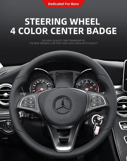 1pcs 52mm 57mm Car Steering Wheel Badge Emblem Sticker Mercedes Benz Amg W204 W205 W212 W213 W221 W177 W246 GLA GLC CLA A AAXXZZ
