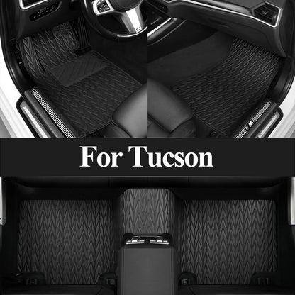 Custom car floor mat For Hyundai Tucson 2016-2018 Floor Mats All Weather Trunk Mats Floor Waterproof Non-Slip Cargo Liners Pad