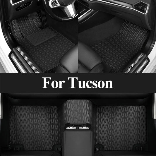 Custom car floor mat For Hyundai Tucson 2016-2018 Floor Mats All Weather Trunk Mats Floor Waterproof Non-Slip Cargo Liners Pad