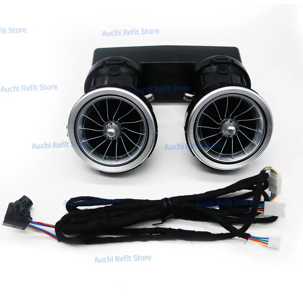 12/64 Colors LED Car A/C Nozzle Vents For Kia Stinger Ambient light Turbine Shape Air Outlet of Automobile Air Conditioner Refit