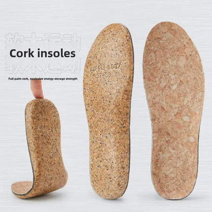 New Adult Cork Orthopedic Insoles Flat Foot Arch Support Pad Foot Varus Valgus Xo Shaped Leg Correcter Cushioning Sports Insoles