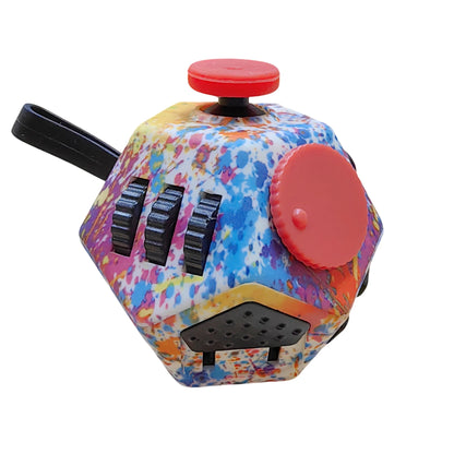 Anti-Stress Fidget Toy - Plastic Gaming Cube for Anxiety Relief Focus & Relaxation Gift Present for Attention-seeking