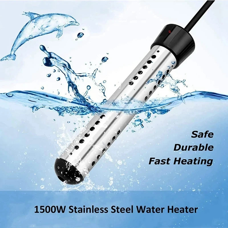 110V/220V Electric Heater Boiler Water Heating Element Immersion Suspension Water Heater Bathroom Swimming Pool US/EU Plug