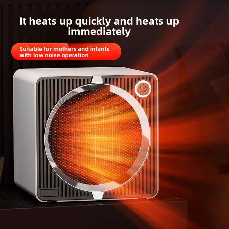500W Compact Energy Saving Low Power Ceramic PTC Electric Heater Smart Fan Heater with Overheat Protection Fast Heating