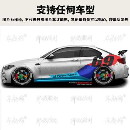 Car Vinyl stickers body decoration sporty Customized racing decals modified accessories FOR BMW 3 4 5 Series M2 M3 M4 M5