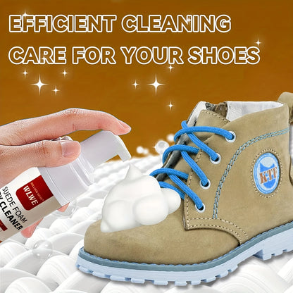 Foam Cleaner Suede And Cowhide Shoe Care Kit Residue-Free Formula For Snow Boots Knit Shoes Canvas Sneakers Sports Shoe Cleaner