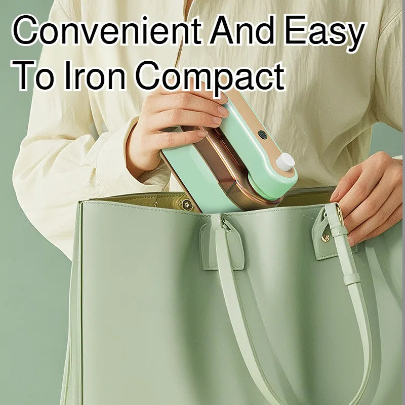 Foldable Handheld Garment Steamer Iron With 360° Swivel Rotating Handle Dry/Wet Dual Use Portable Steam Press For Clothes