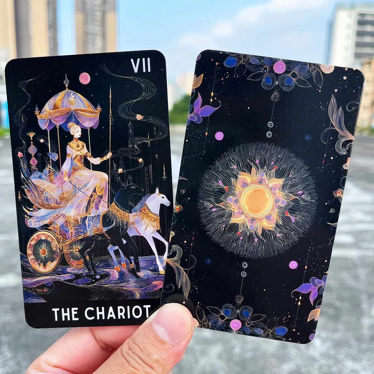 78-Card Tarot Deck, 13x8 Cm Bloom Veil, Intuitive & Dynamic Themes, Includes Instruction Manual