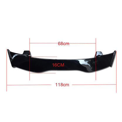 Universal Car Tail Wing Tow Door Car Modification Carbon Fibre Top Wing Trunk Horizontal Spoiler Plate Decorative Fixed Wing