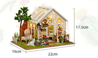 DIY Big Doll House Wooden Doll Houses Roombox Miniature Home Furniture Dollhouse Kit Casa Toys for ChildrenBirthday Gifts