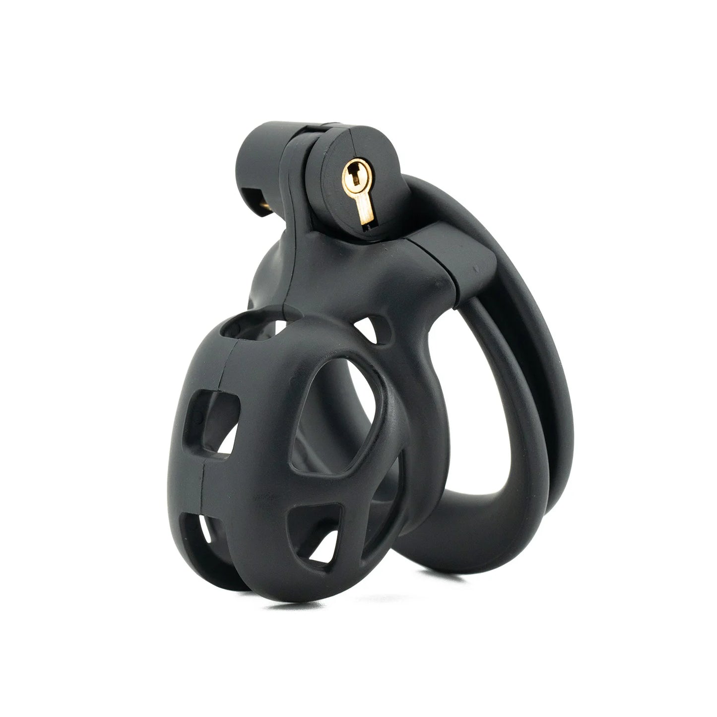 Black Small Short Male Plastic Chastity Lock Slave Cuckold Cock Bondage Cage Adult Sex Toys