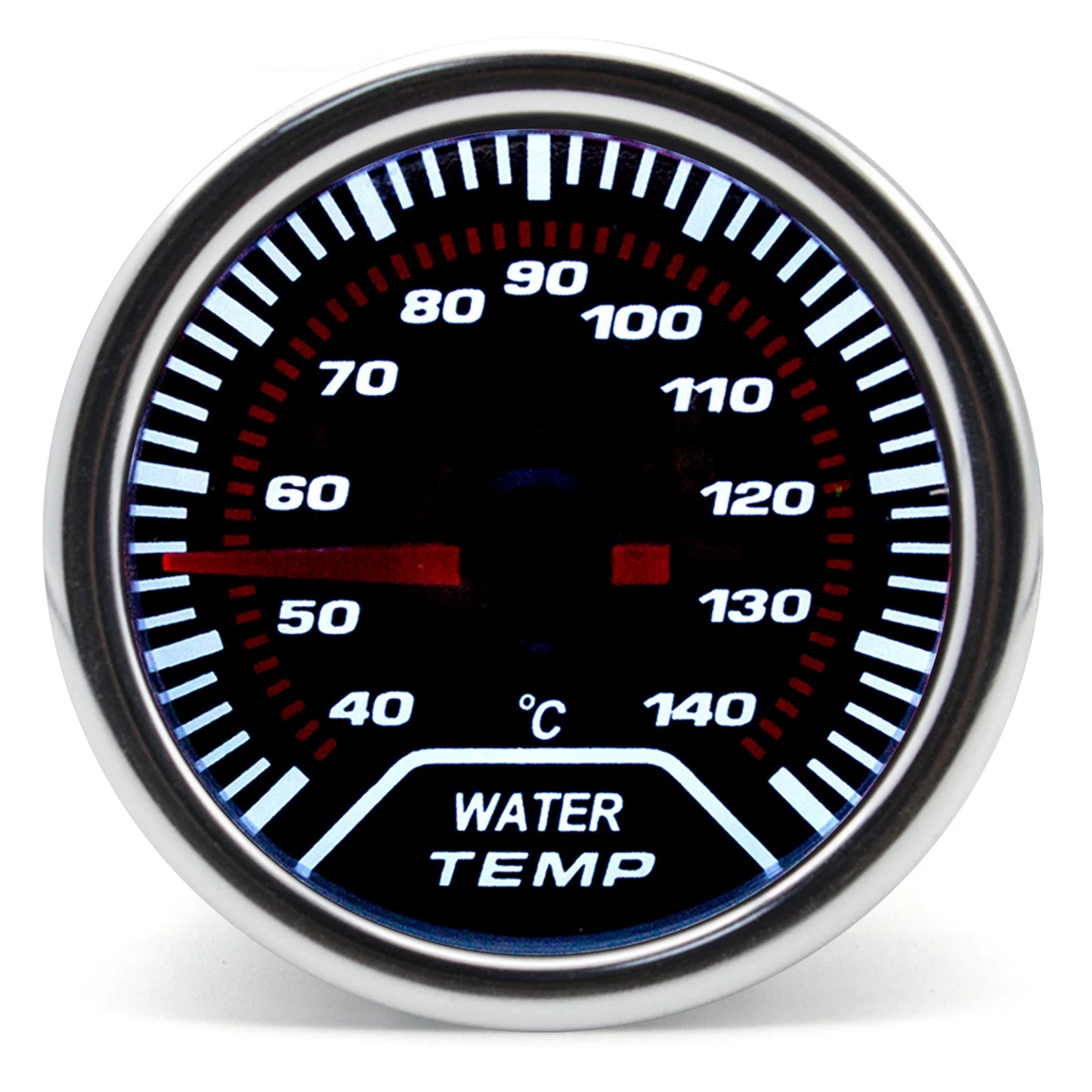 52mm Racing Gauge 12V LED Smoke Len -1~0~2 BAR Turbo Boost Water Temperature Oil Pressure Voltmeter Air Fuel Ratio Meter For 12V
