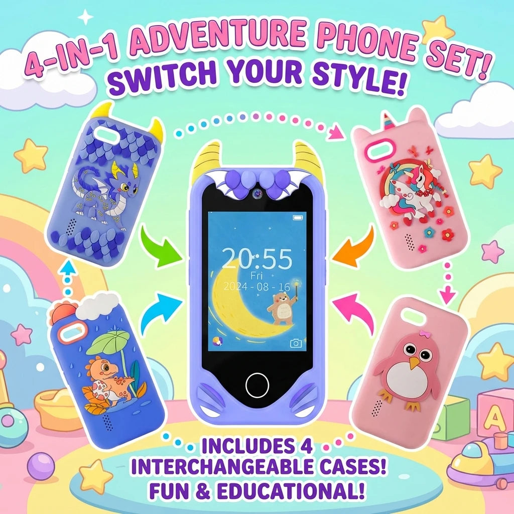 Children Smart Phone Camera Kids Toys Touchscreen Unicorn Mobile MP3 Player Digital Camera Educational Toys for Girl Boy