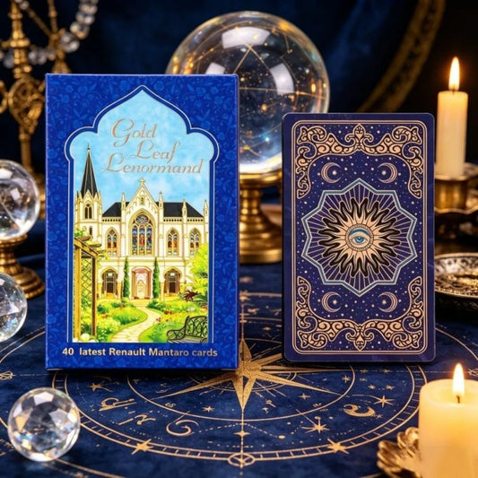 12*7cm for Divination & Fortune Telling - Luxury Durable Deck Rana George Lenormand Oracle Cards 40 Pcs Waterproof PET Cards