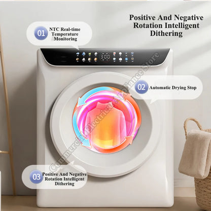Dryer Clothes Machine Clothing Care Machine Household Drum Type Full-automatic Sterilization Anti-pollen Allergy Dryer Clothes