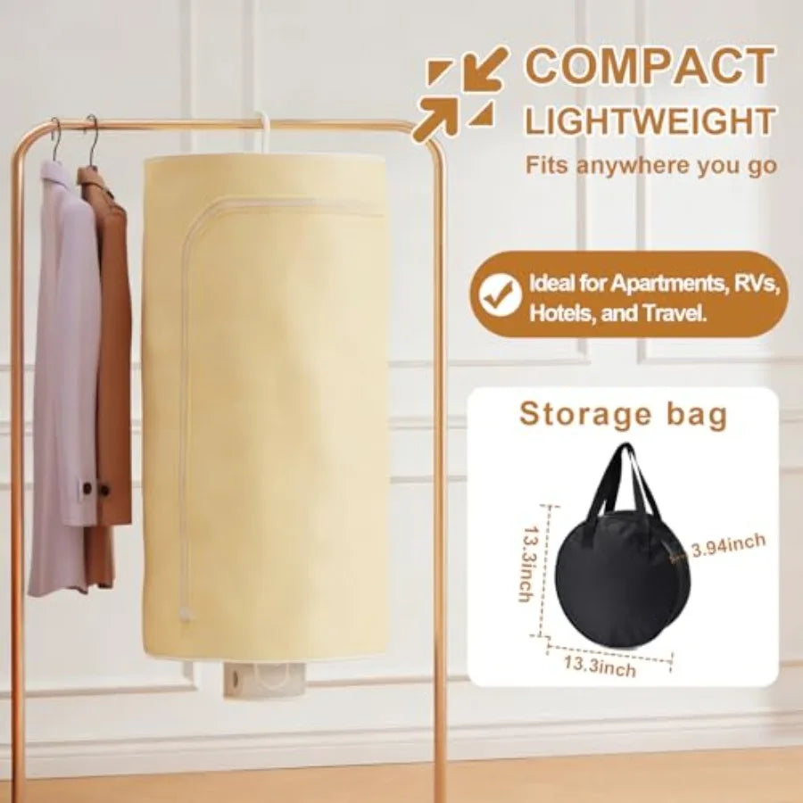 3-in-1 Multifunctional Portable Dryer for laundry Clothes Dryer Boot Dryer With Time Setting Remote Control Laundry Apartments