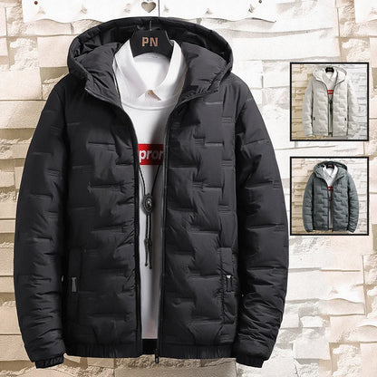 2025 New Winter New Cotton Jacket Men's Baseball Collar Mesh Pressed Lightweight Cotton Jacket Vintage Flight Casual Long Sleeve