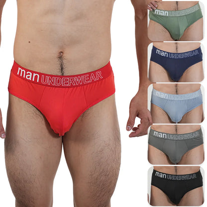 6Pcs Men‘s Large Briefs Mens Comfortable Underpants Man Sexy Gifts Underwear Breathable Triangle Panties Para Hombres 2025 New