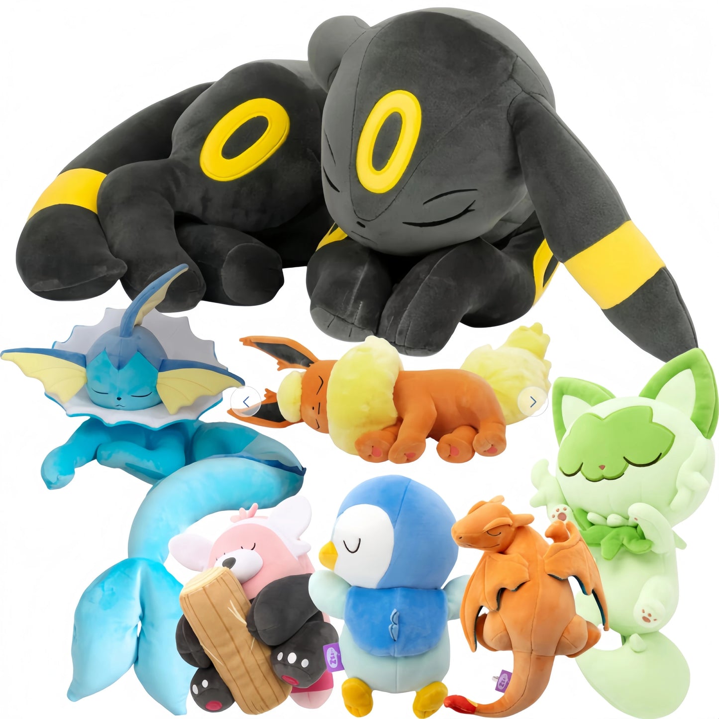Big Size 50cm Umbreon Plushies Eevee Evoli Sleep Plush Flareon Vaporeon Sylveon Peluche Charizard Piplup Furret Steelix Toy