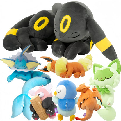 Big Size 50cm Umbreon Plushies Eevee Evoli Sleep Plush Flareon Vaporeon Sylveon Peluche Charizard Piplup Furret Steelix Toy