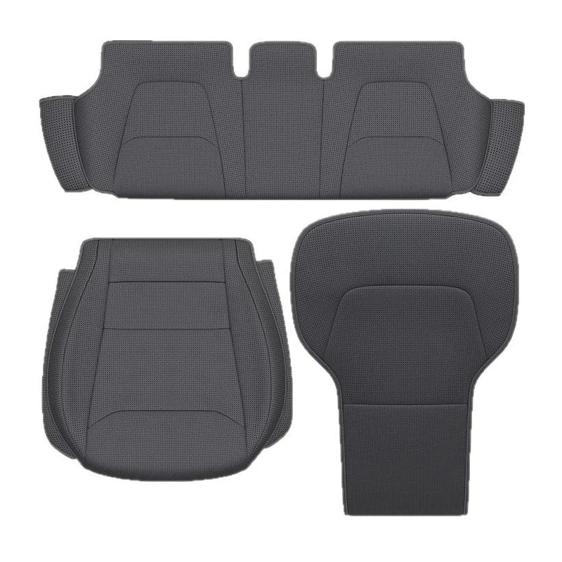 Car Seat Mats For Tesla Model Y L/ Y Juniper Breathable All Season Back Seat Pad Protector Covers Nappaleather Cushion Accessori